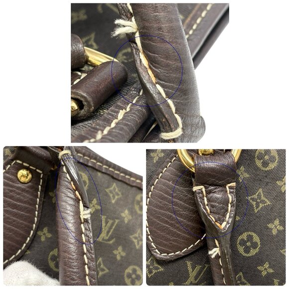 LOUIS VUITTON Vintage Monogram Mini Lin Buzasu Anjoul 2way CrossbodyBag [106052] - Picture 13 of 14